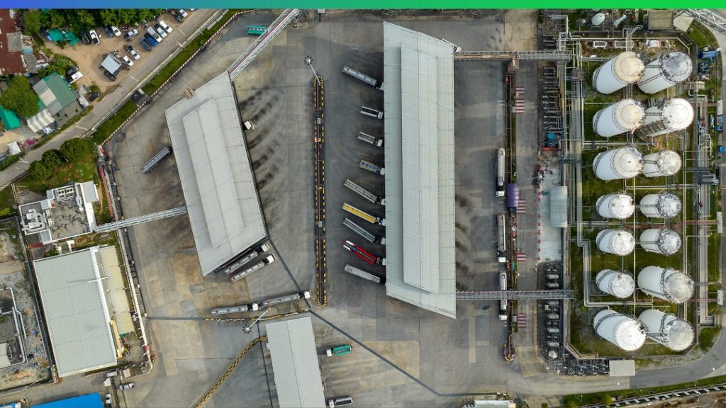 Scope 1 and 2 emissions at an industrial site