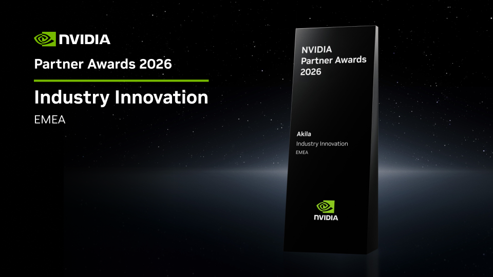 Akila EMEA receives the 2026 NVIDIA Industry Innovation Award